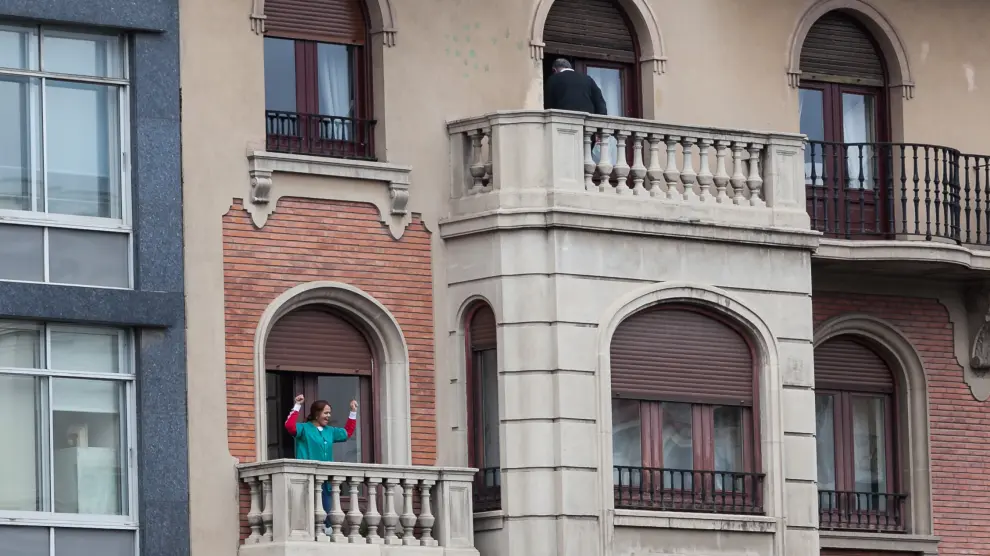 Una limpiadora provoca una ovación en la manifestación del 8M en Zaragoza