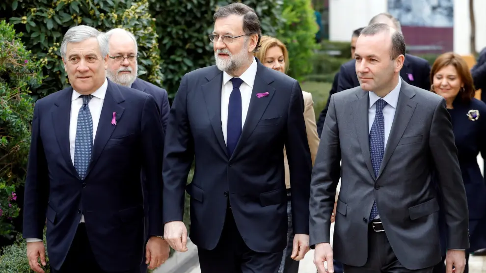 Rajoy en un acto del PP en Valencia.