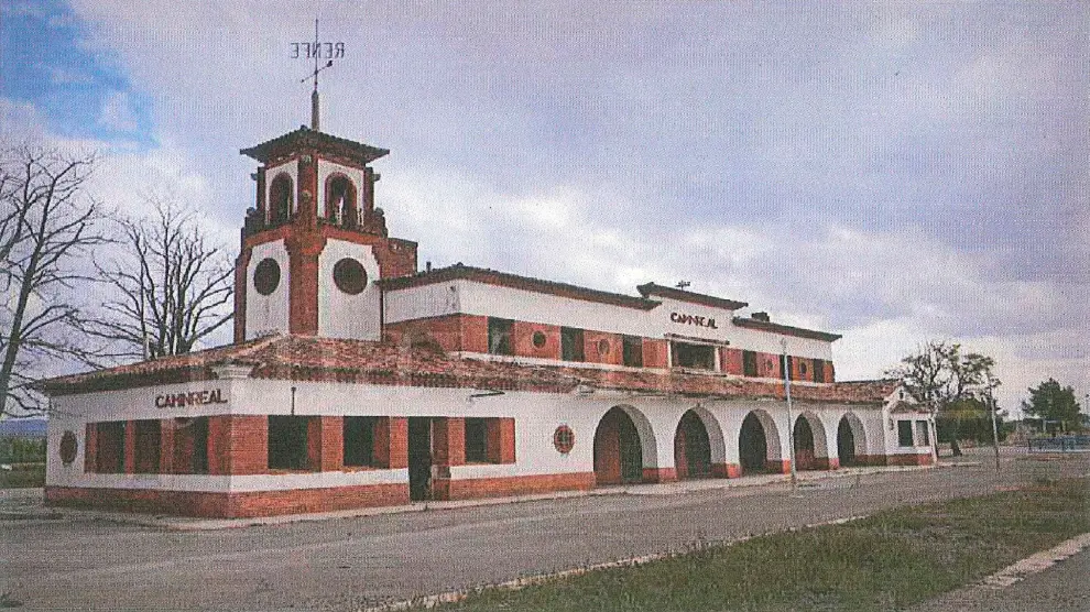 Estación de Caminreal (Teruel), que está abandonada.