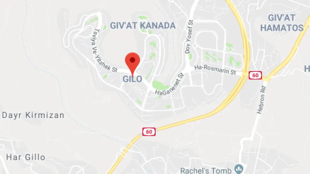 Asentamiento de Guiló, en el territorio palestino ocupado de Jerusalén Este