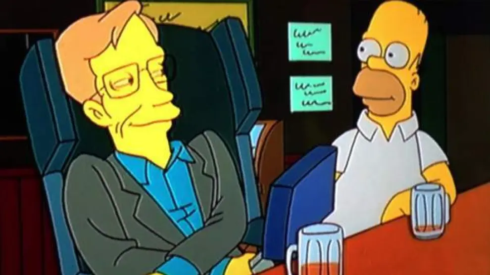 Stephen Hawking durante un episodio en 'Los Simpsons'.