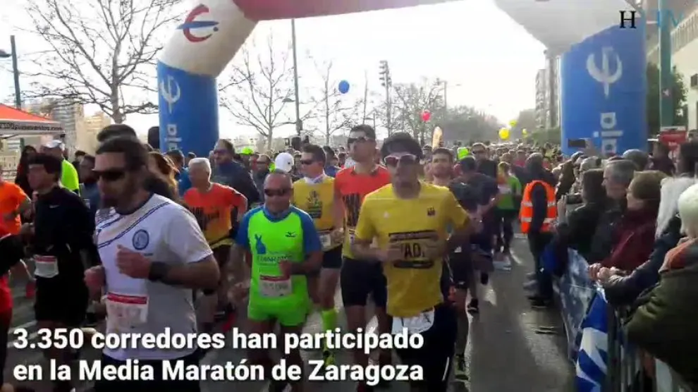 Más de 3.000 corredores, en la Media Maratón de Zaragoza