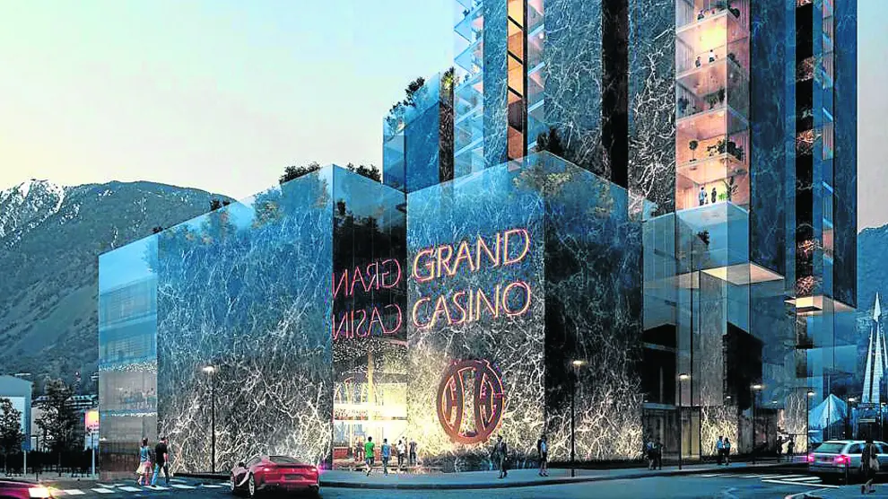 Recreación de uno de los proyectos presentados para construir un casino en Andorra.