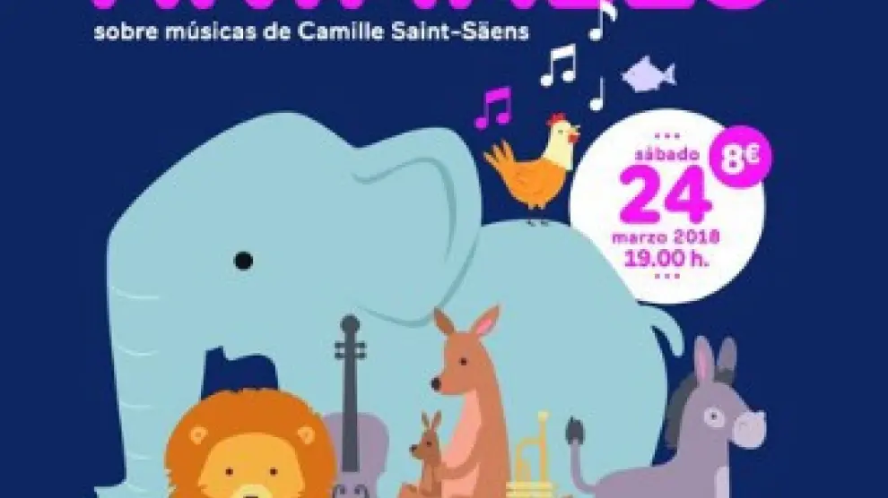 Cartel del concierto 'Jugando con el carnaval de los animales'.