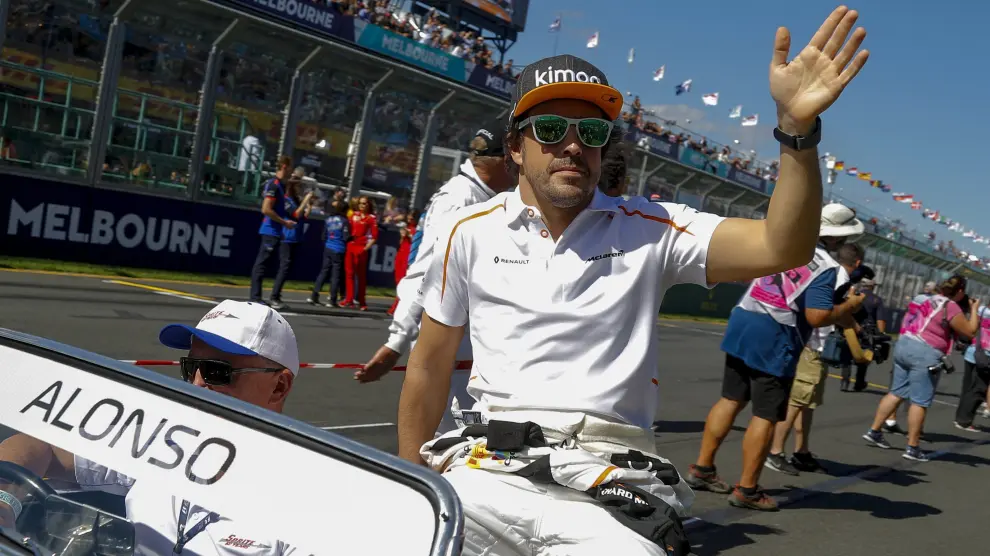 Fernando Alonso, este domingo tras disputar el Gran Premio de Australia.