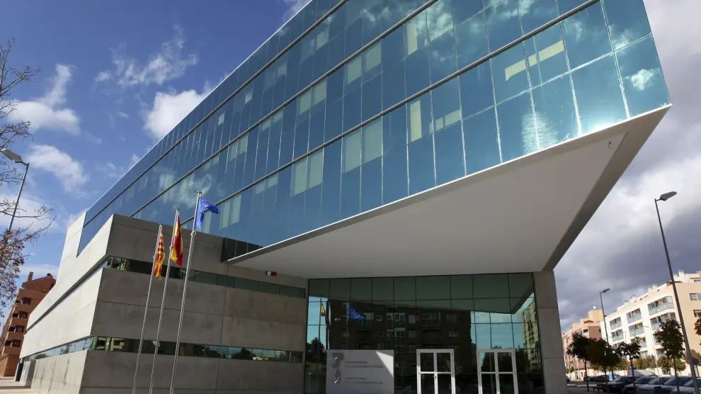 Edificio de la Tesorería de la Seguridad Social en Huesca