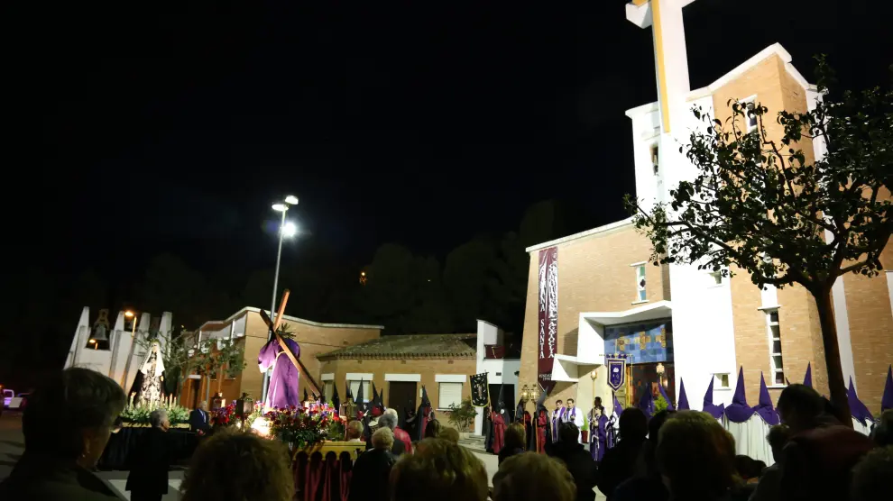 La localidad ha albergado este año la VII Exaltación de la Semana Santa en el Bajo Cinca