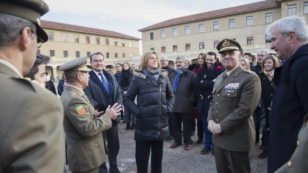 La ministra de Defensa, María Dolores de Cospedal, visitó en diciembre pasado el Sancho Ramírez.