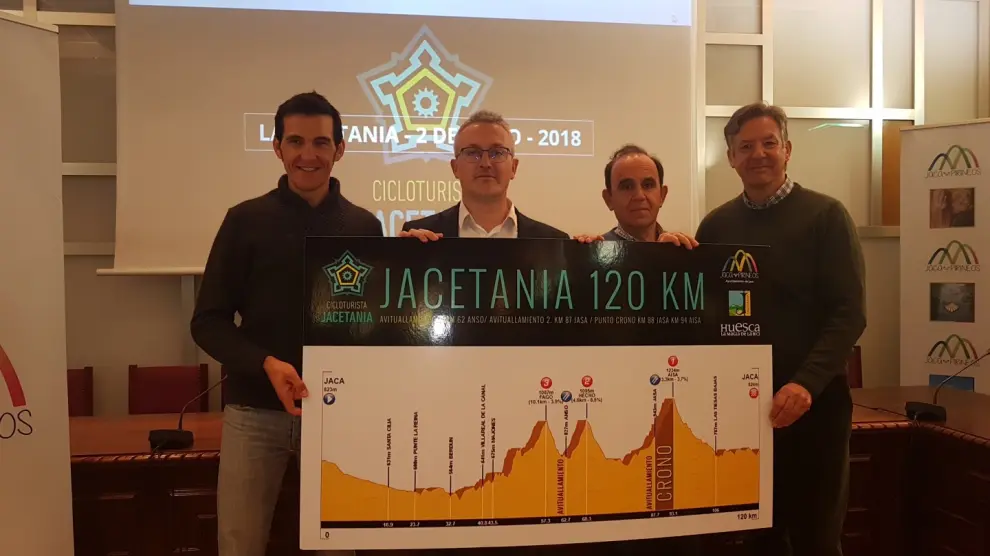 Presentación de la marcha cicloturista de la Jacetania