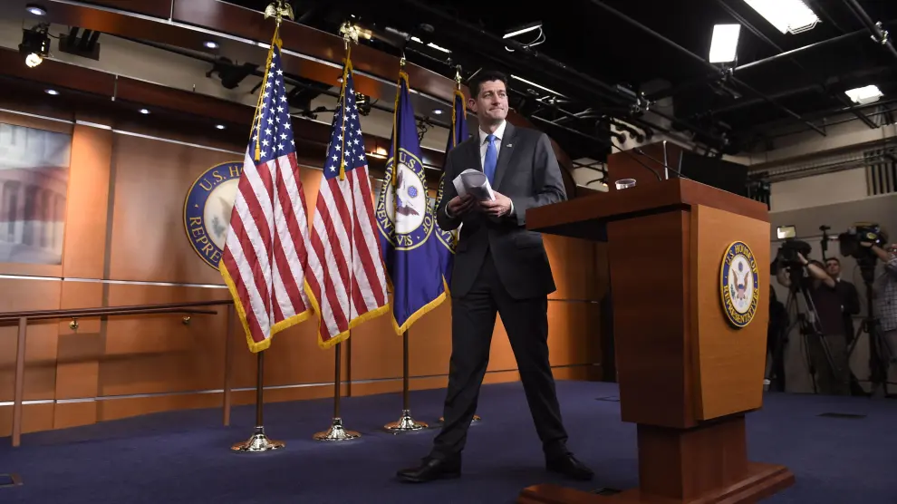 Paul Ryan, durante su comparecencia este miércoles en el Congreso.