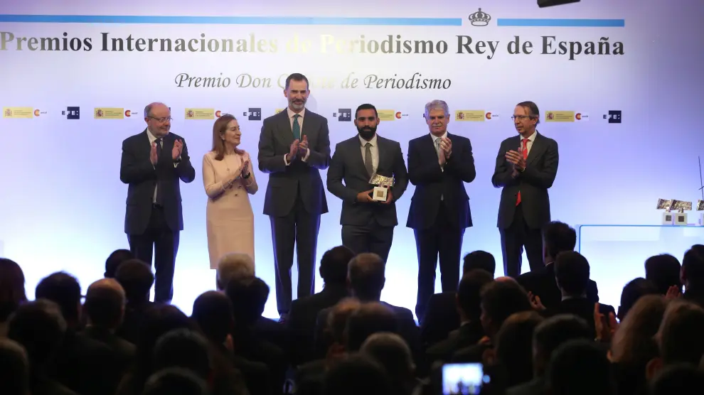 Ceremonia de entrega de los Premios Internacionales de Periodismo Rey de España y el Premio Don Quijote.