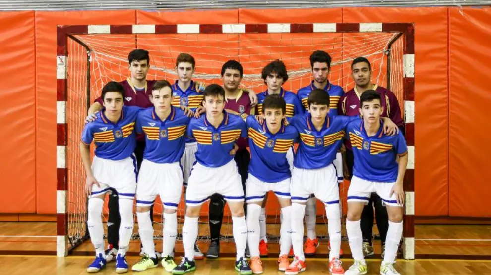 Selección Aragonesa sub 16 de fútbol sala de 2016.