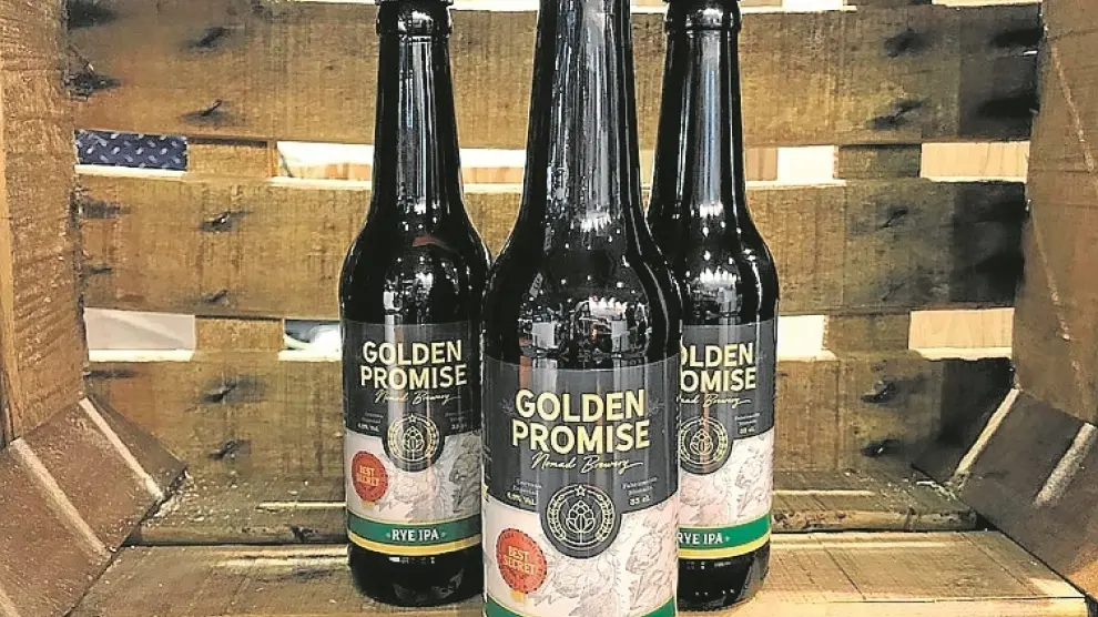 Imagen de archivo de la cerveza Golden Promise.