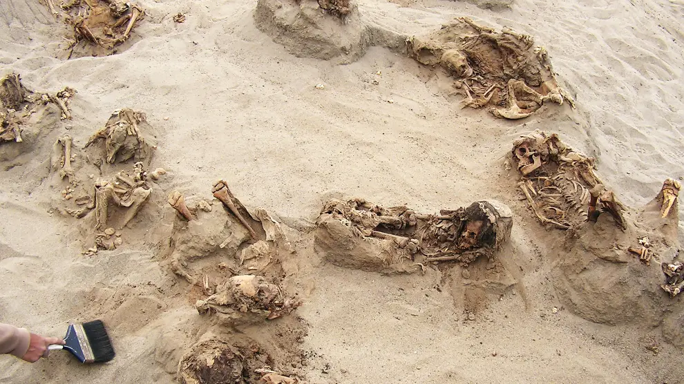 Los restos fueron encontrados cerca de Chan Chan, la ciudad de barro más grande del continente
