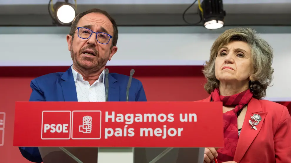Rueda de prensa de Andrés Perelló y  Luisa Carcedo.