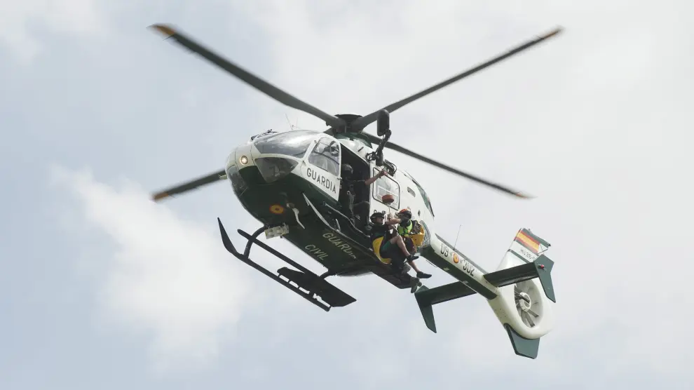 Imagen de archivo del helicóptero, que ha actuado en los dos rescates de este domingo