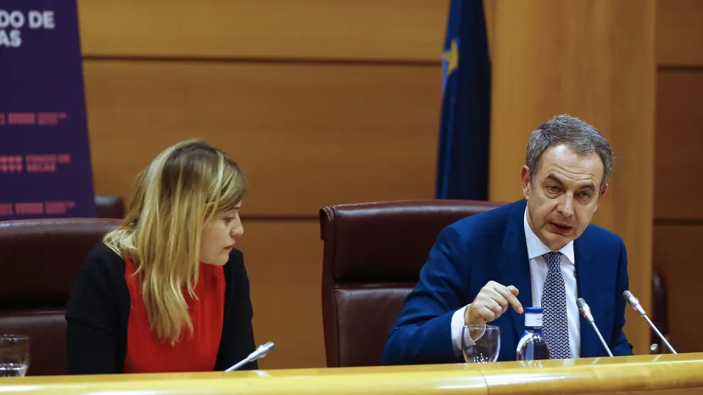 José Luis Rodríguez Zapatero durante la clausura de la II Jornada Huérfan@s de la violencia de género.