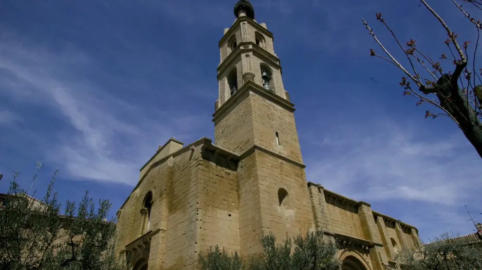 La iglesia de San Miguel, en Biota, de estilo románico.