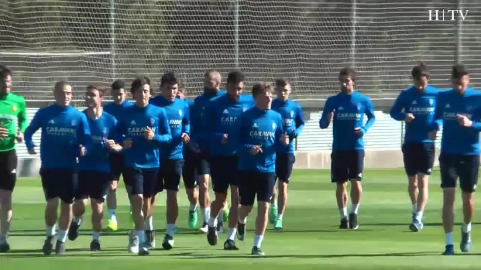 El Real Zaragoza retoma los entrenamientos tras la derrota frente al Cádiz