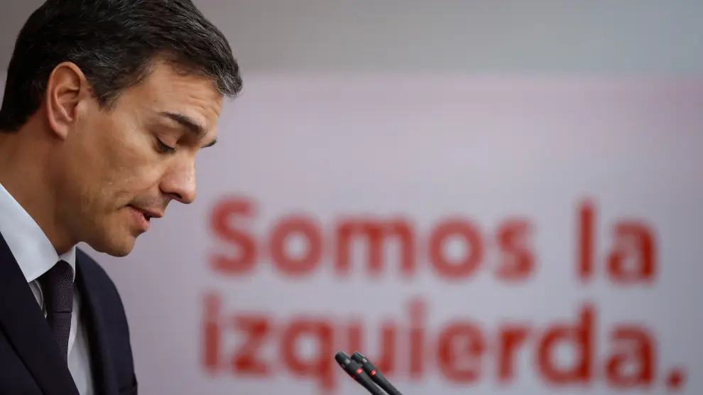 Pedro Sánchez, tras su reunión con Rajoy este martes
