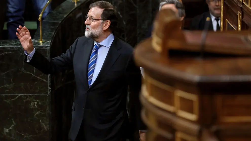 El presidente del Gobierno, Mariano Rajoy, reivindica su legitimidad para gobernar