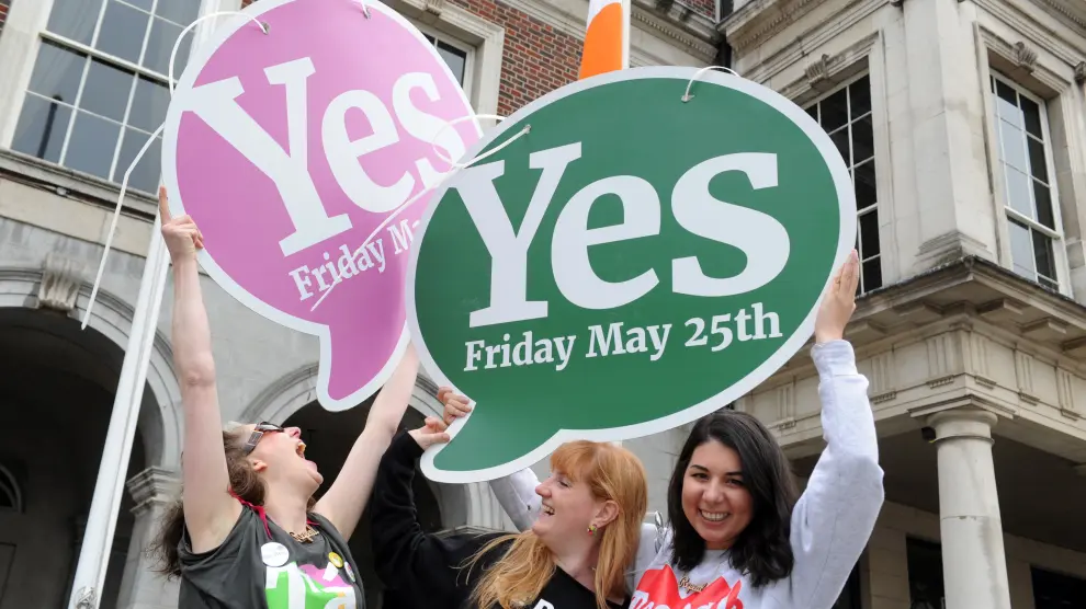 Victoria arrolladora del 'Sí' a la liberalización del aborto en Irlanda