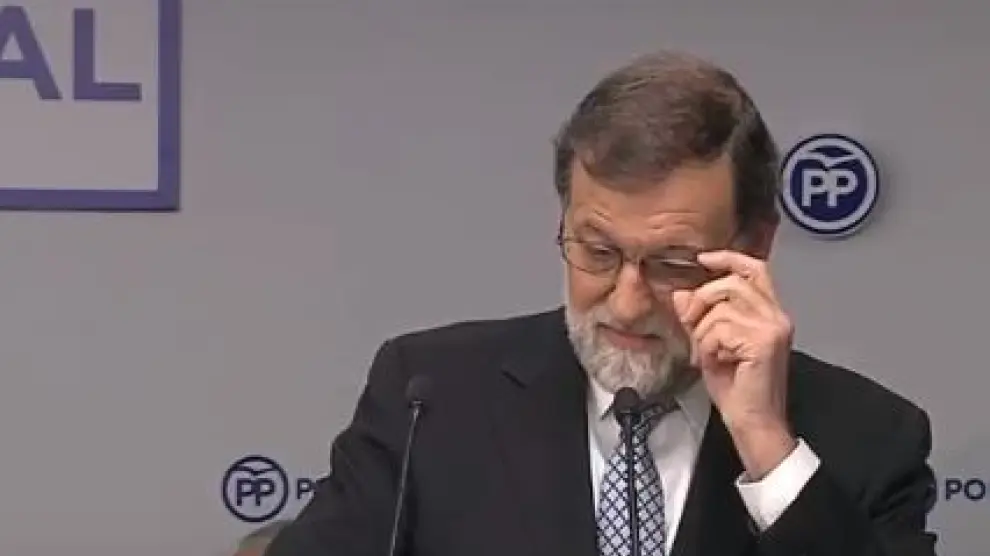 Rajoy dimite como presidente del PP