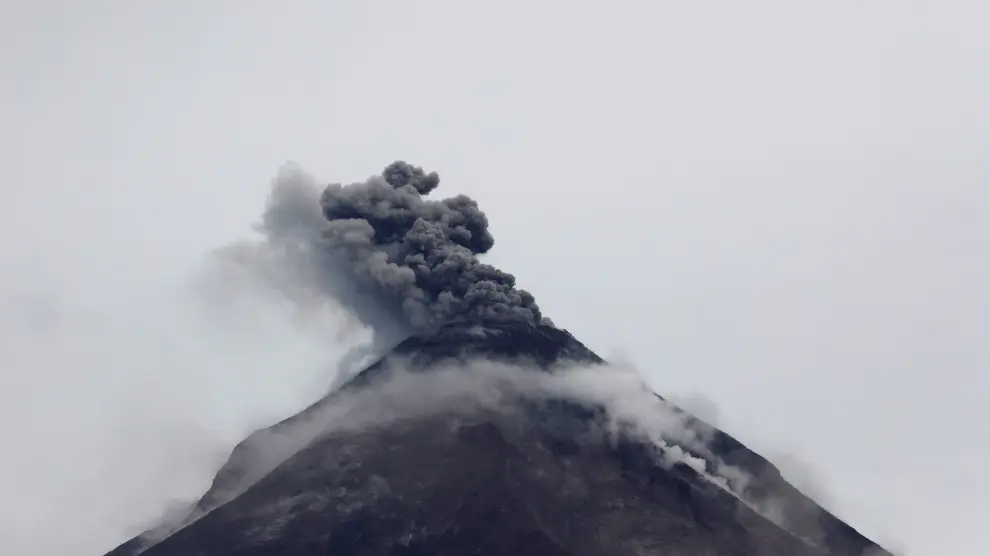 Volcán de Fuego en Guatemala.