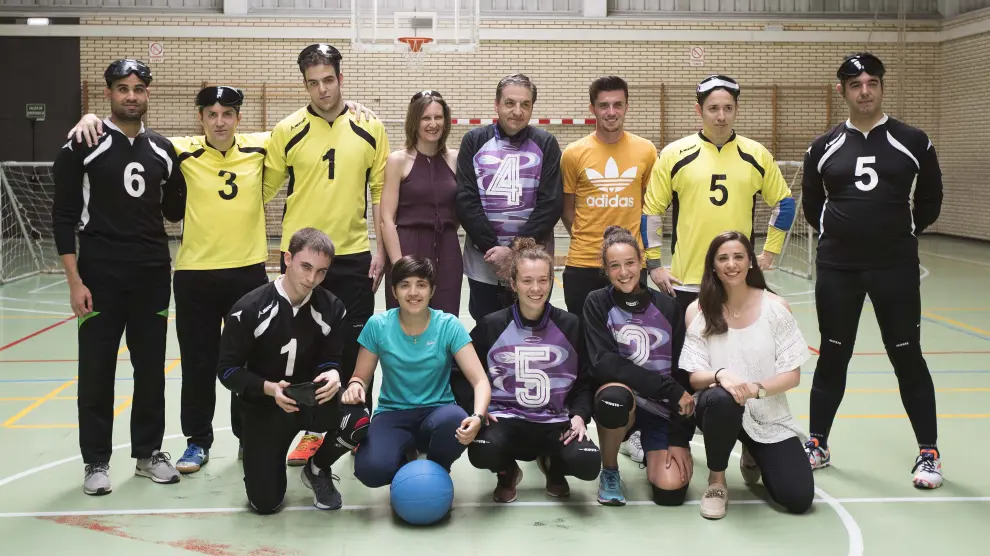 Los campeones aragoneses se pasan al 'goalball'