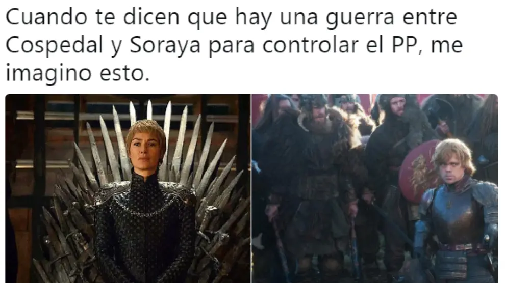 Humor en las redes por las candidaturas de Soraya y Cospedal a la presidencia del PP.