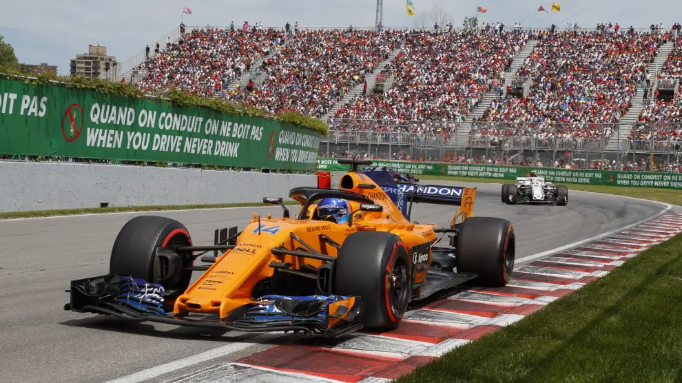 Alonso, en acción con su McLaren MCL33 durante el pasado Gran Premio de Canadá