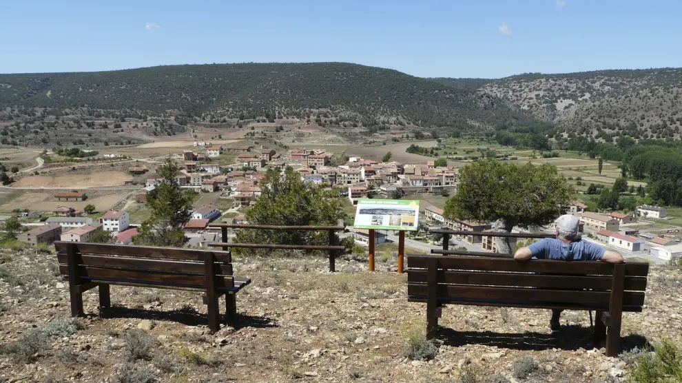 Mirador de Los Casares, en Royuela, en la comarca de Sierra de Albarracín