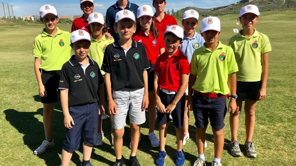 La selección aragonesa ya entrena en el Real Golf La Manga Club