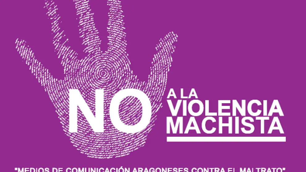Unión de los medios aragoneses contra la violencia de género.