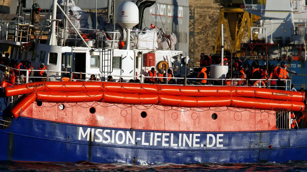 El barco Lifeline ha llegado este miércoles a Malta.
