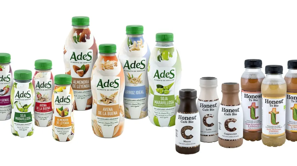 Los nuevos productos de la marca: Ades (bebidas vegetales) y Honest (tés y cafés ecológicos).