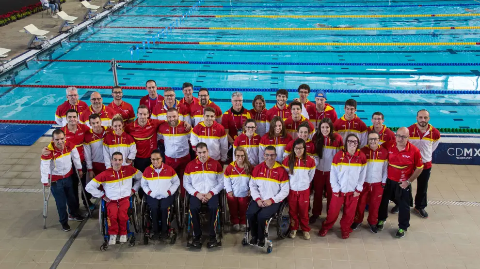 Representación española en el anterior Mundial de natación.