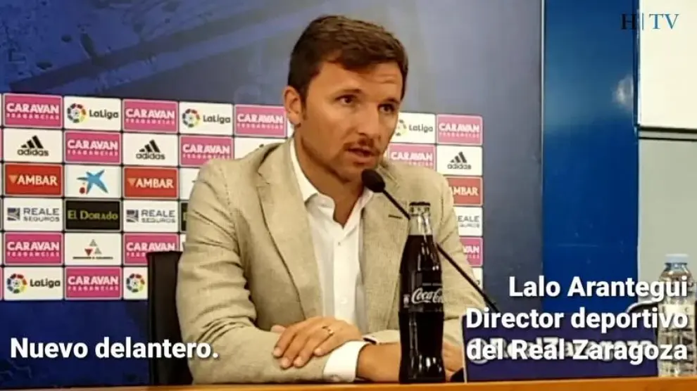 Lalo confirma que el Zaragoza busca "un central zurdo y un delantero con capacidad goleadora"