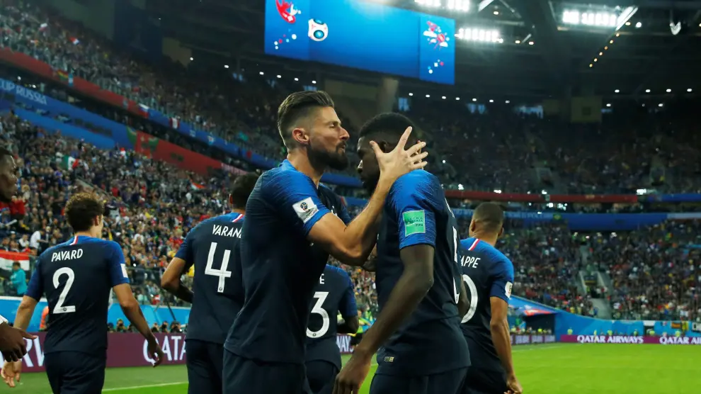 Samuel Umtiti marcó el gol de la victoria para los franceses