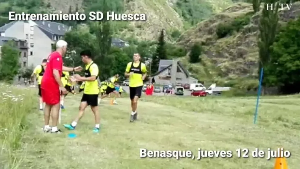 Nueva sesión de entrenamiento de la SD Huesca en Benasque