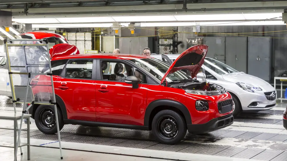 La planta de Figueruelas fabrica modelos de Opel y Citroën a la vez.