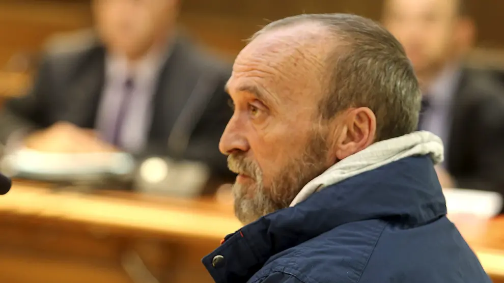Pedro Ortiz Perea, durante el juicio en la Audiencia de Huesca