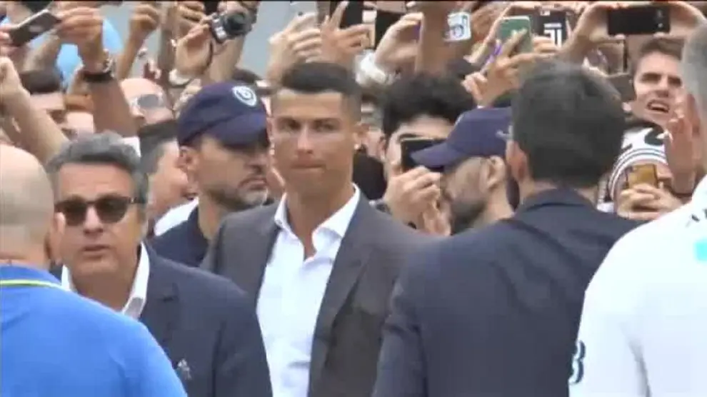 Cristiano Ronaldo en el Allianz Stadium de Turín