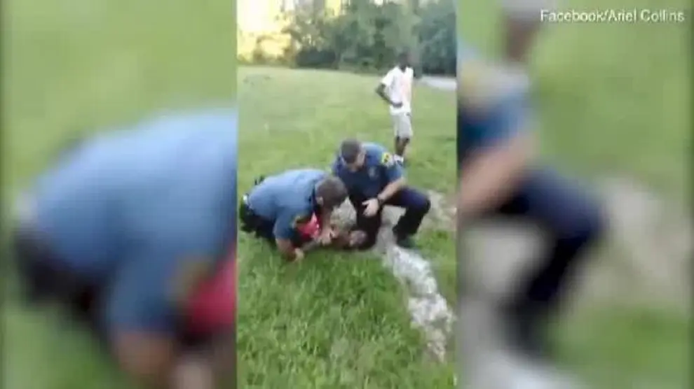 Polémica en EEUU por un vídeo que muestra a la policía reduciendo a un menor negro