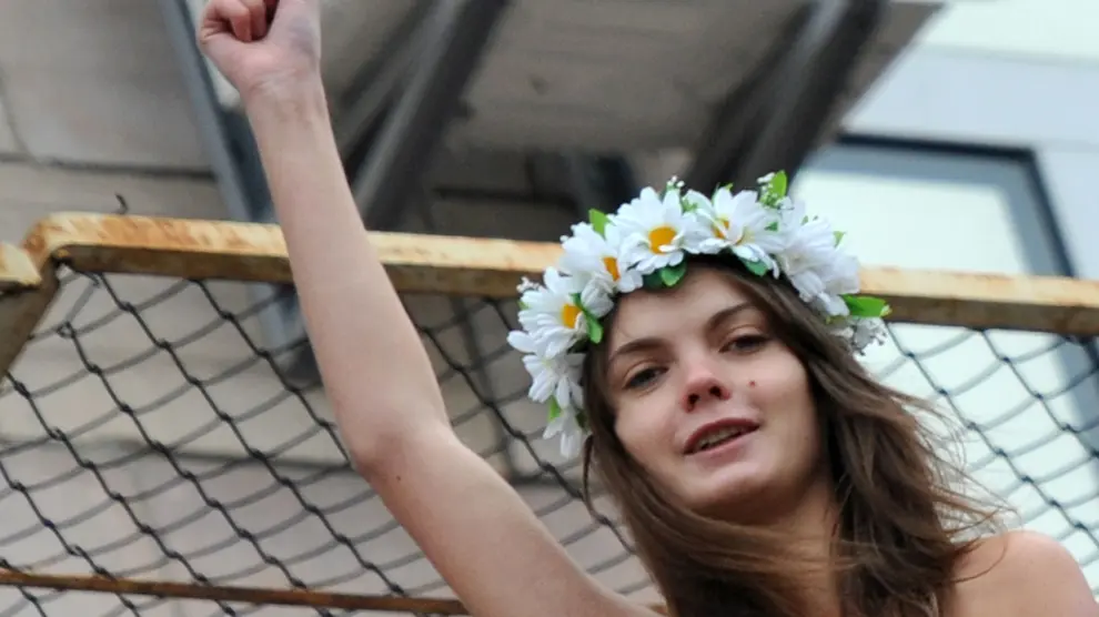 La activista feminista Oksana Shachko, en una imagen de archivo.