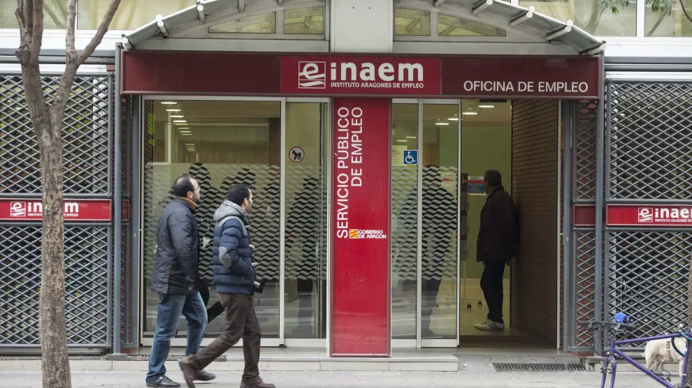 Una de las oficinas del Instituto Aragonés de Empleo, INAEM.