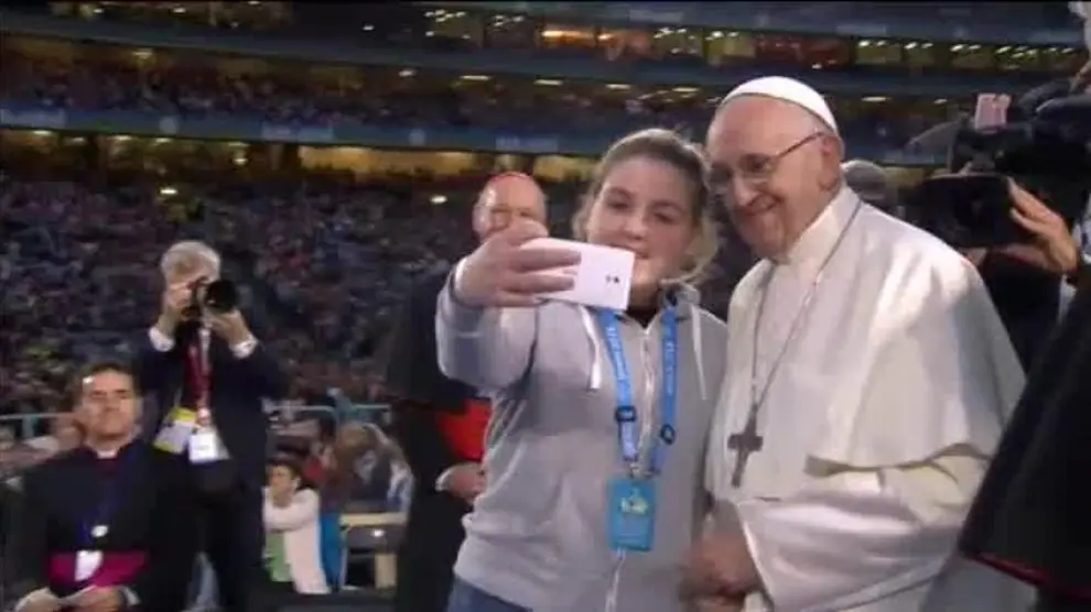 Un 'selfie' con el Papa
