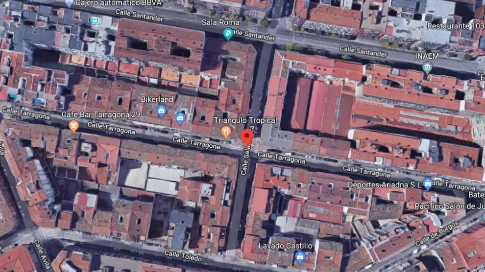 El accidente se produjo en el cruce de la calle Tarragona con la calle Salamanca.