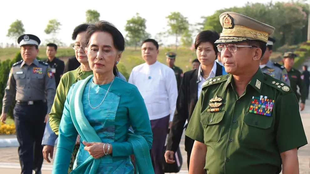 La gobernante de facto de Birmania, Aung San Suu Kyi, responsable de la situación de los rohinyá.