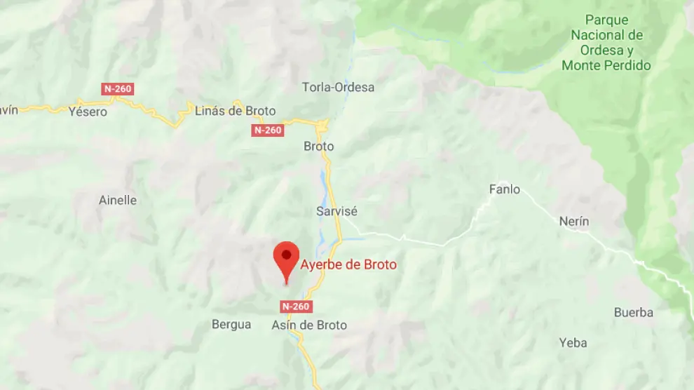 El accidente ocurrió entre Broto y Ayerbe de Broto, en una pista forestal